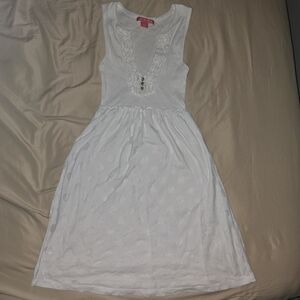 Charlotte Tarantola White Top with Ruffle Detail